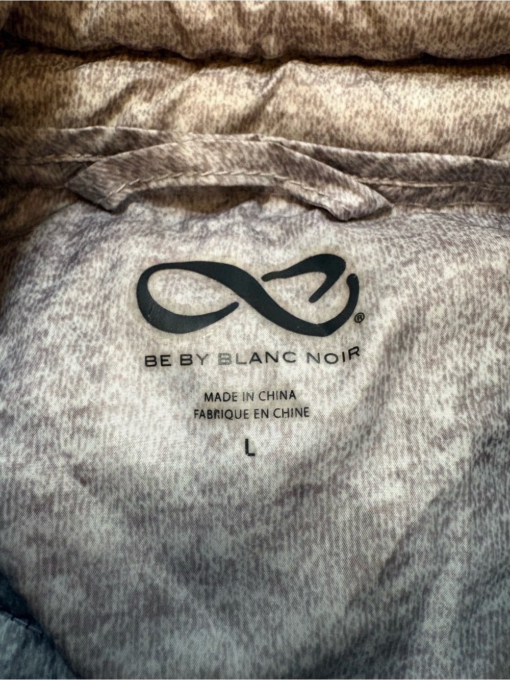 Be By Blanc Noir Heather Gray Down & Feathers Quilted Lightweight Packable Vest - Picture 3 of 6